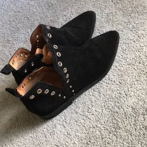 Black ankle boots